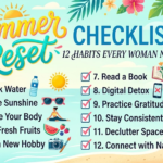 Summer Reset Checklist: 12 Habits Every Woman Needs