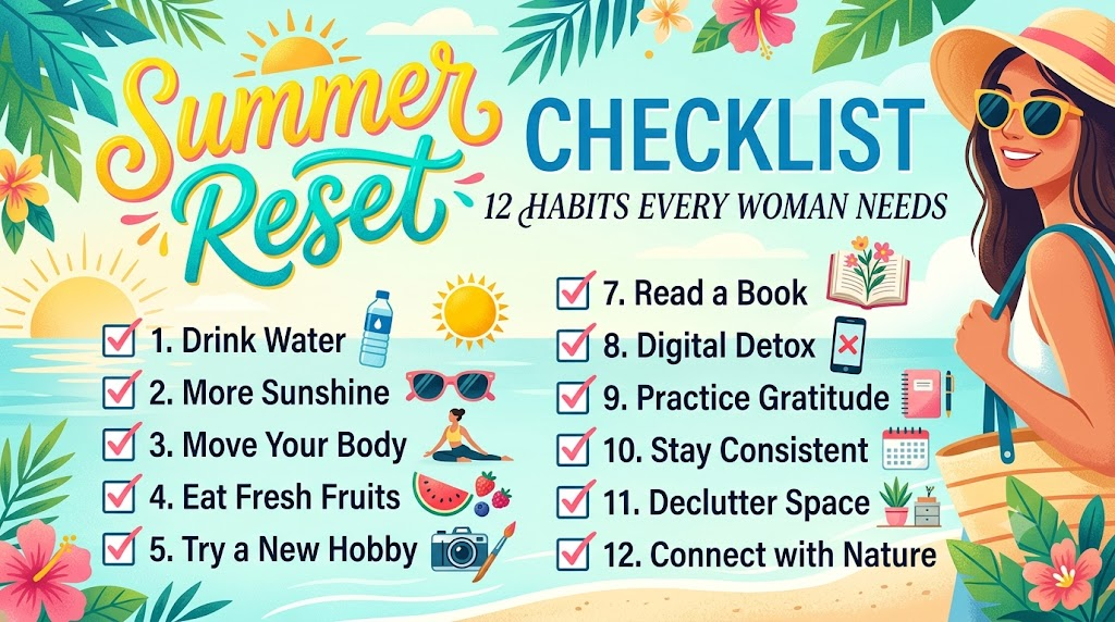 Summer Reset Checklist: 12 Habits Every Woman Needs