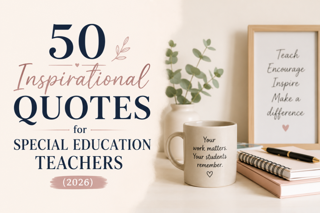 50 Inspirational Quotes for Special Education Teachers (2026)
