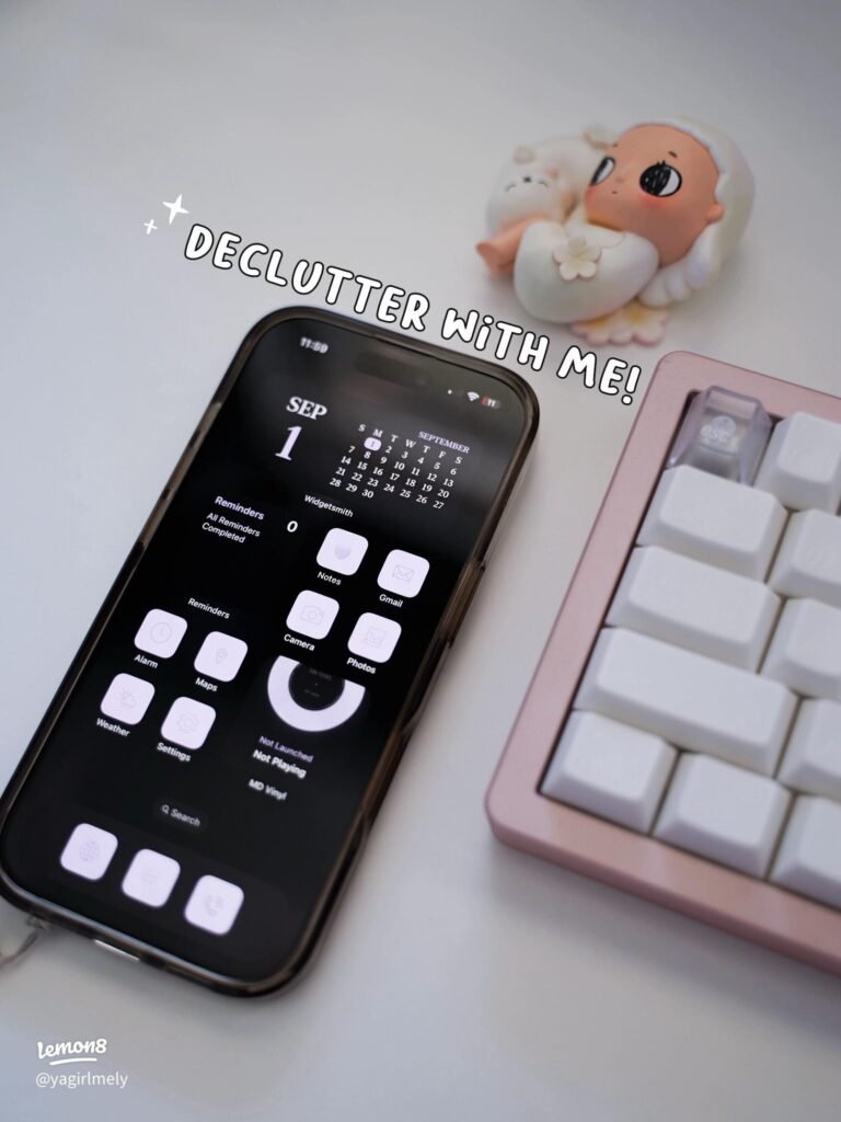 Minimal smartphone digital declutter setup**
