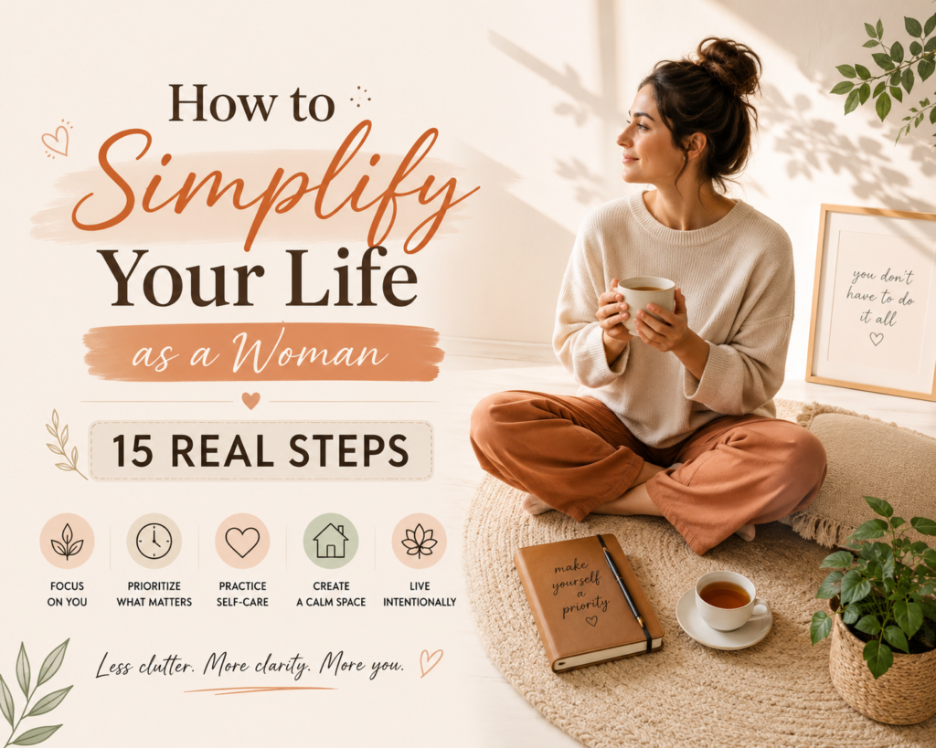 How to Simplify Your Life as a Woman: 15 Real Steps