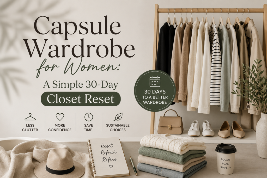 Capsule Wardrobe for Women: A Simple 30-Day Closet Reset